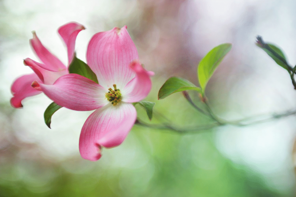 Pink Flowering Dogwoods (Cornus florida)