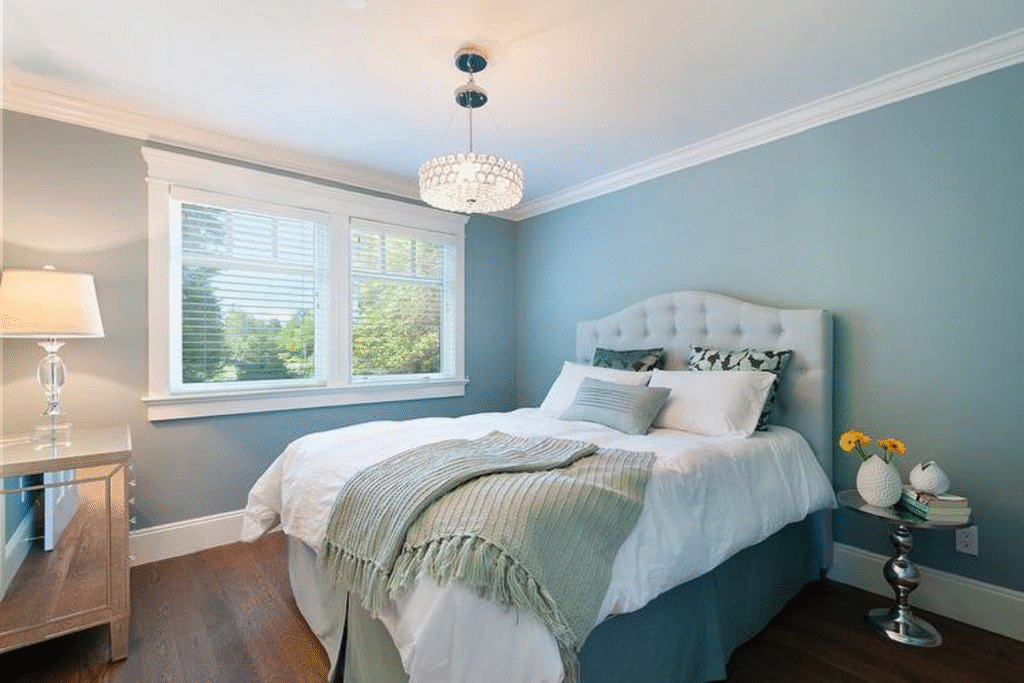 Pastel Blue Bedroom Colour