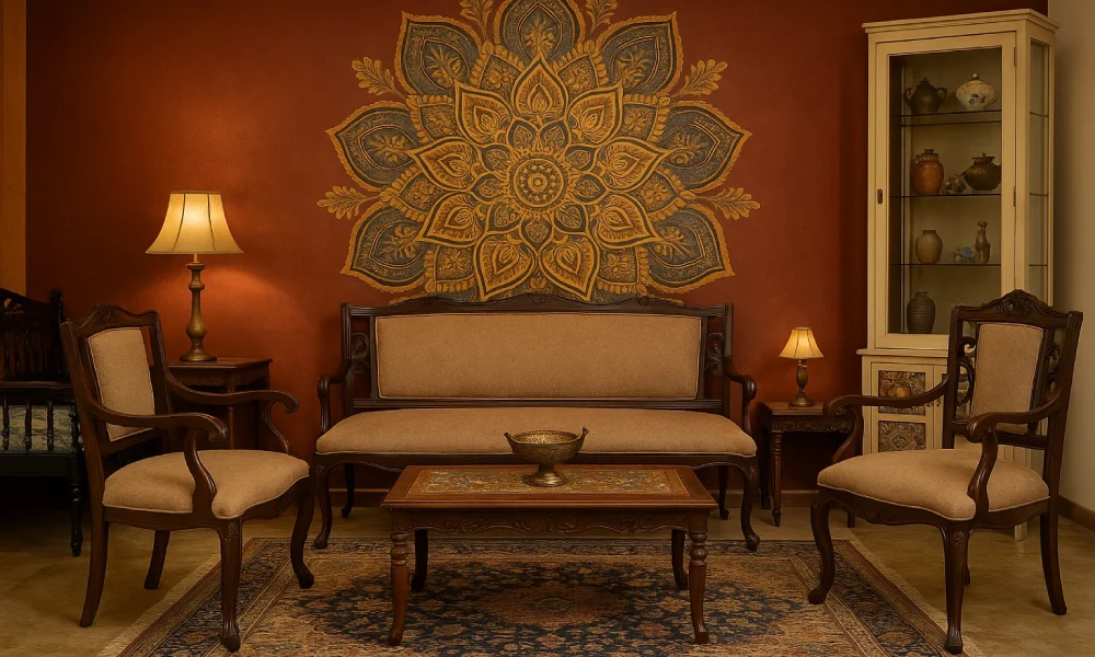 Traditional Indian Drawing Room