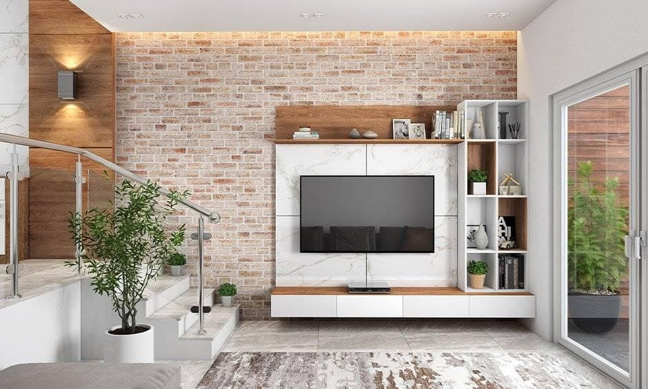 Rustic Drawing Room Design